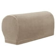 thumbnail image 1 of Cozeii Spandex Elastic Armrest Covers 2 Pieces Set - Machine Washable Protective Slipcovers for Sofa Chair Recliner, Elastic Fabric Arm Protectors with Pins, Fits Most Furniture, 1 of 9