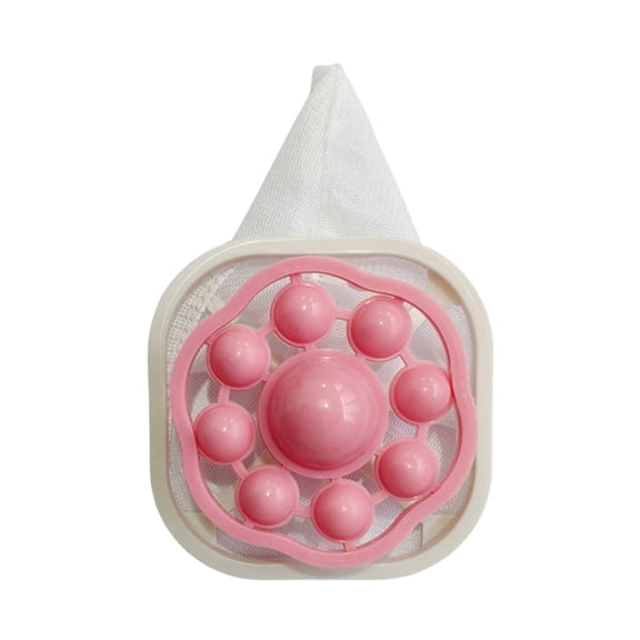Cozeii Washing Machine Lint Catcher, Floating Laundry Filter, Reusable Mesh Laundry Ball for Washer, Clothes, Home Laundry, Bathroom, Laundry Room, Pink