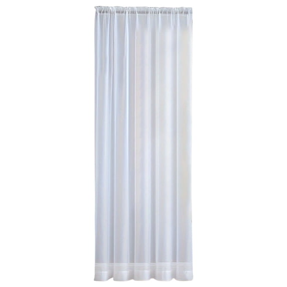 Cozeii White Sheer Curtains, Semi Linen Window Sheers for Bathroom Kitchen Room, Light Filtering Privacy Drapes, 2 PCS Curtains, Elegant, Cotton Material, 51.8x39.4 Inch