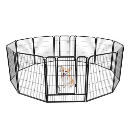 Cozgesto Dog Playpen Puppy Playpen Portable Pet Outdoor Dog Fence Run Barrier for Medium/Large/Small Dogs Dog Pen Indoor for RV Camping Garden Yard(12 Panels)