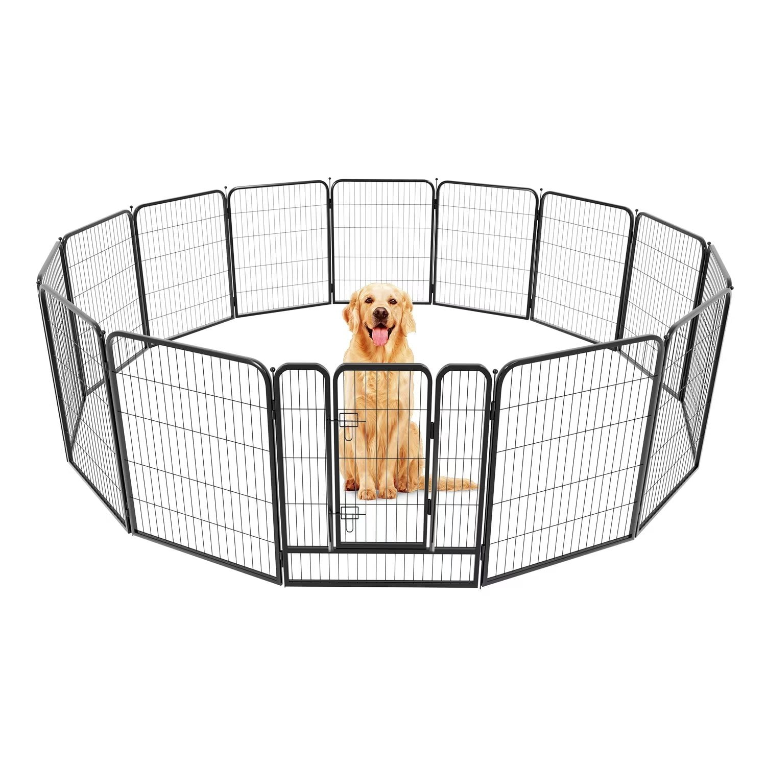 Cozgesto Dog Playpen Puppy Playpen Portable Pet Outdoor Dog Fence Run Barrier for Medium/Large