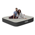 thumbnail interactive-video image 1 of Cozi by Tzumi 13” Air Mattress, Inflatable Bed with Built-In Pump for Camping, Home, & Travel, King Size, 1 of 12