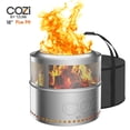 thumbnail image 1 of Cozi by Tzumi Smokeless Fire Pit Stainless Steel Portable Fire Pit with Carry Bag, 18”, 1 of 13