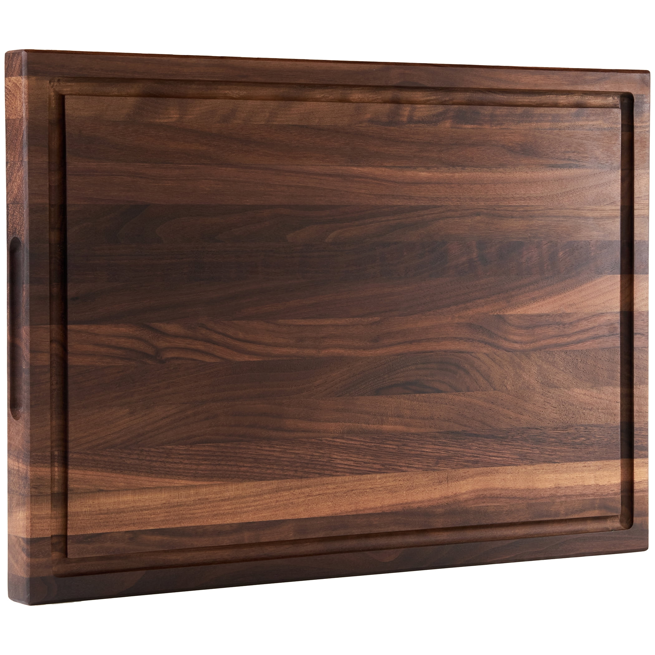 Cozifa Walnut Wood Cutting Board, Oil Wax Finished, Gift Box, 17x12x1-in