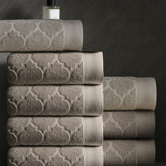 Cozilinen 4 Piece Hand Towels For Bathroom, Fade Resistant 100% Cotton Hand Towels, Soft Absorbent Bathroom Hand Towels 4 - Pack (29"X13"), Brown