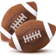 Cozilinen Football Pillow, 12-inch Super Soft Plush Throw Pillow for Game Day Decor, Sports Themed Bedroom Cushion, Washable Gift for Fans