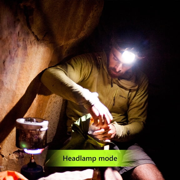 Cozilinen Outdoor Headlamp 1800 Lumens Rechargeable LED Headlight, Bright Cycling Running Headlamp with Red Light, Adjustable Headband, Lightweight Aluminum for Camping(B)