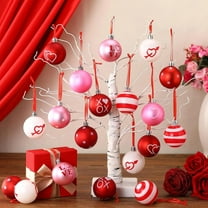 Cozilinen Valentines Day Hanging Decoration Set, Heart Pendant Ornaments for Home Party Indoor Festival Decorations Romantic Gift
