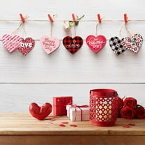 Cozilinen Valentines Day Party Decorations Set of 12 Heart-Shaped Hanging Ornaments for Home Christmas Wedding Anniversary Decor