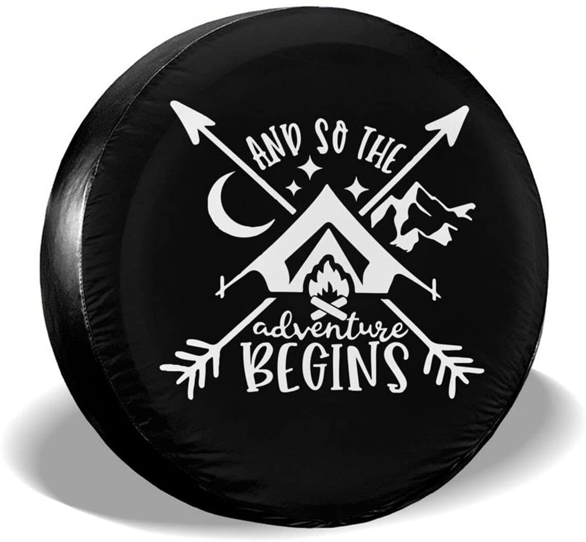 Cozipink Universal Caravan Spare Tire Cover Heavy Duty Wheel Protector ...