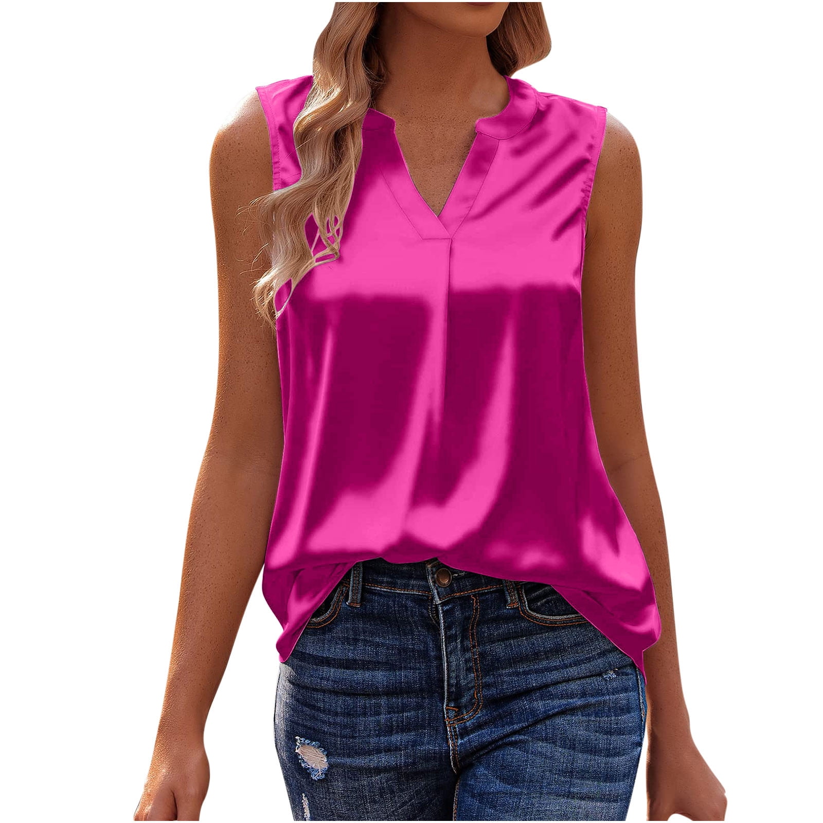 Cozirly Oversized Tanks for Women Sleeveless Cardigan Vest Womens Slim