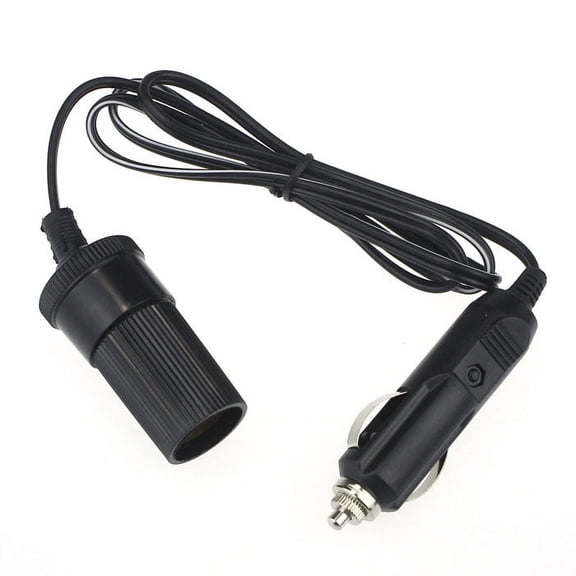 Coziro 12V Car Cigarette Lighter Extension Cord 1M, Male to Female Socket Adapter with Switch & Indicator Light, Heavy Duty Power Cable for Tire Inflator & Dash Cam