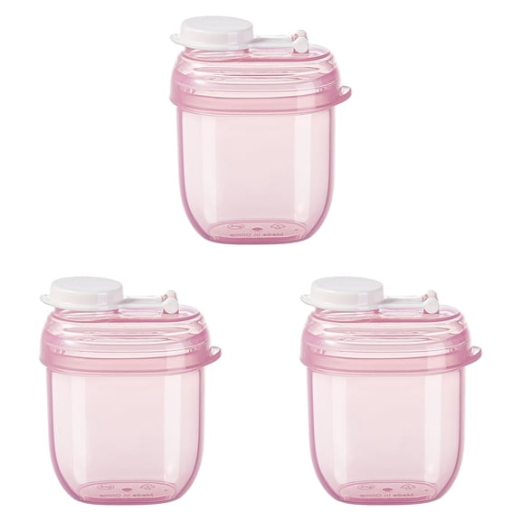 Cozival 3-pack Formula Container, On-the-Go Formula Container, Formula Dispenser, Airtight and Leakproof, Portable Milk Powder Storage for Travel