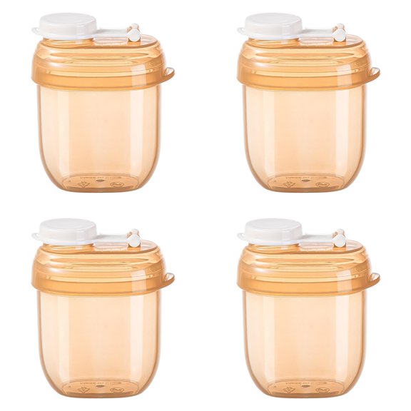 Cozival 4-pack Formula Container, On-the-Go Formula Container, Formula Dispenser, Airtight and Leakproof, Portable Milk Powder Storage for Travel