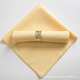 thumbnail image 1 of Cozival 6 Pack Cloth Napkins - Soft Cotton Dinner Napkins - 17"X17" Rustic Table Napkins - for Thanksgiving, Wedding Or Bridal Shower - Reusable, Lint Free & Absorbent, Cotton Dinner Napkins, Yellow, 1 of 7