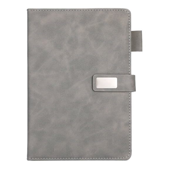 Cozival A5 Hardcover Notebook Journal, 200 Pages Lined Business Diary for Work Travel, Customizable Notepad,Grey