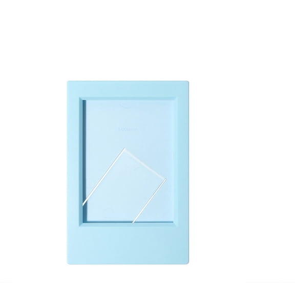 Cozival Acrylic Mini Picture Frame for Instax Film, 3x3 Inch Tabletop Photo Stand with Non-Slip Base, Home Office Desk Display
