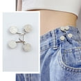 thumbnail image 1 of Cozival Adjustable Pant Waist Tightener - No-Sew Jean Clip for Instant Fit - Reusable Button Solution for Weight Loss Or Gap - Easy to Install, Invisible Under Clothing, 1 of 9