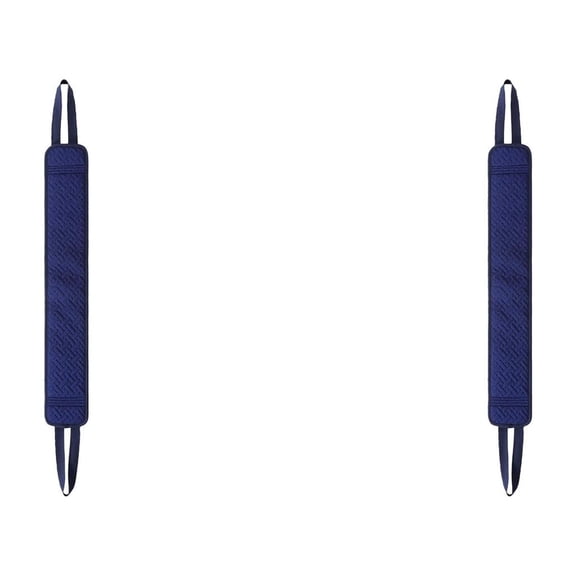 Cozival Bath Exfoliator Strips, Exfoliating Back Scrubber, 2-Pack Navy Blue Brick Pull-Back Strips for Shower, Deep Clean Scrubber for Men & Women, Deep Clean Scrubber, F