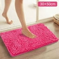 thumbnail image 1 of Cozival Bathroom Carpet - Absorbent Chenille Bath Mat - Soft, Furry & Thickened - Machine Washable & Reusable - Non-Slip & Quick Drying - Perfect for Living Room, Bathroom Floor & Shower Area, Pink, 1 of 9