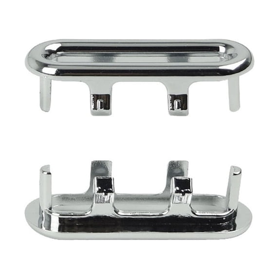 Cozival Ceramic Basin Overflow Ring - Artistic Silver Trim Cover for Bathroom Sink - Decorative & Protective Spare Part - Easy Installation, Prevents Water Damage & Enhances Style
