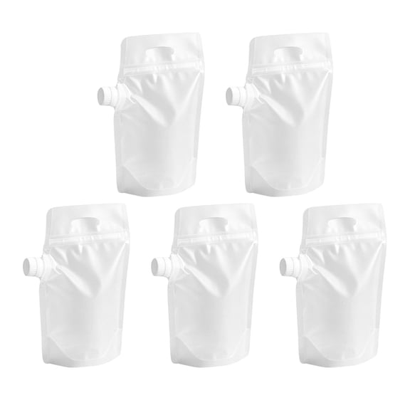 Cozival Cereal Moisture Proof Sealed Bag Plastic Container with Handle,Festival Essentials,Airtight Grain Storage Containers for the Kitchen,16x25cm,5 Pack
