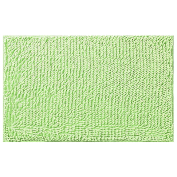 Cozival Chenille Bath Mat, Apple Green Chenille Bathroom Rug, Thick Plush Absorbent Bathroom Mat, Soft Non-Slip Backing, Machine Washable, Long-Lasting And Durable, Bathroom Rug, As Shows E