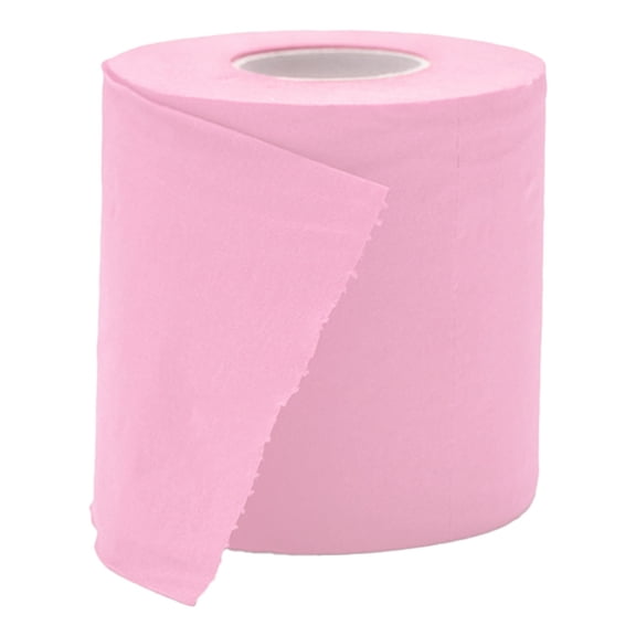 Cozival Colored Toilet Paper – 3-Ply Funny Bathroom Tissue with Sandalwood Scent, 140 Sheets Per Roll, 6 Rolls,Pink