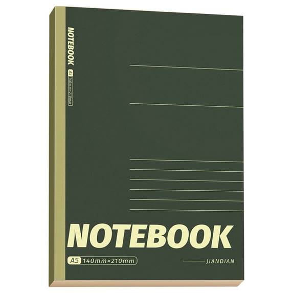Cozival Composition Notebooks Campus A5 Lined Notebook Journal Notebook, 80 Pages, College Ruled, for Schoolwork, Study, Note-Taking