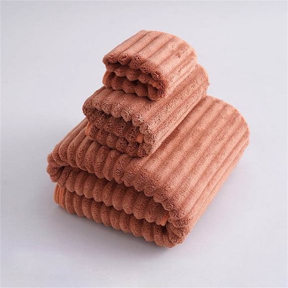 Cozival Coral Velvet Towel, Thickened Coral Velvet Towel - Multi-Use Quick-Dry Towel for Face/Body, Luxurious & Hypoallergenic, Quick Dry Towels, Red