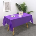 thumbnail image 1 of Cozival Disposable Plastic Tablecloth - Rectangle Table Cover for Parties - Smooth, Decorative & Easy to Clean - No Mess, No Stains - Perfect for Birthday Dinners, Holidays & Outdoor Events, Purple, 1 of 5