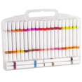 thumbnail image 1 of Cozival Dual Tip Acrylic Paint Markers Set, Fine And Brush Point Pens With Portable Storage Case, 24/48/72/96 Colors Rich Pigments For Rock, Wood, Canvas, Glass, Craft Painting, 1 of 5