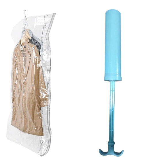 Cozival Hand Pump for Clothing Garment Bags - Manual Vacuum Pump for Space Saving Storage - Removes Air from Compression Bags for Dresses, Suits & Closet - No Electricity Needed - for Home & Travel