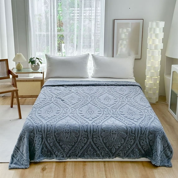 Cozival King Size Blanket, Plush Throw Blanket, Super Soft Lightweight Fuzzy Fleece Blanket for Couch Sofa Bed, Cozy Warmth, Large 200X230Cm, Fleece Throw Blanket, G