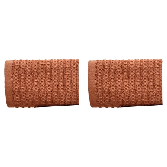 Cozival Kitchen Hand Towels, Cotton Hand Towels, 2-Pack Brick Red Quick-Drying Absorbent Bathroom Towels, Soft Bathroom & Kitchen Towels, Quick Drying Towels, Brick Red