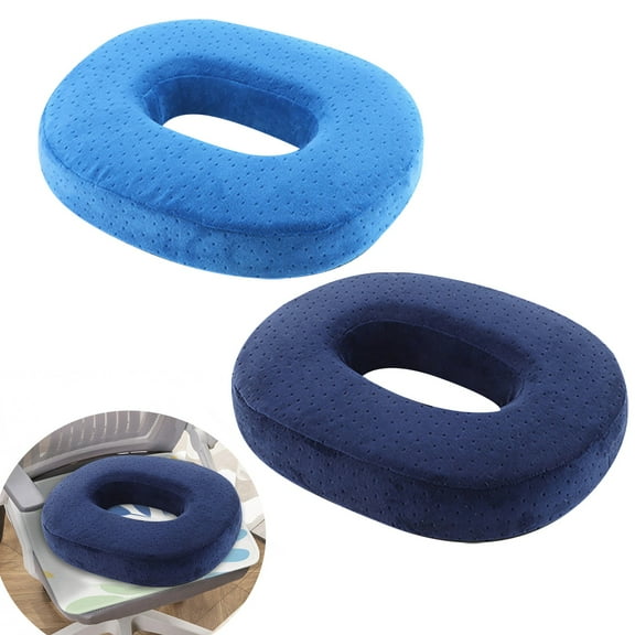 Cozival Memory Foam Seat Cushion for Tailbone Pain Relief, Back Hip Support for Office Desk Chair, Wheelchair, Car, Postpartum and Hemorrhoid Comfort, Tailbone Pain Relief Pad