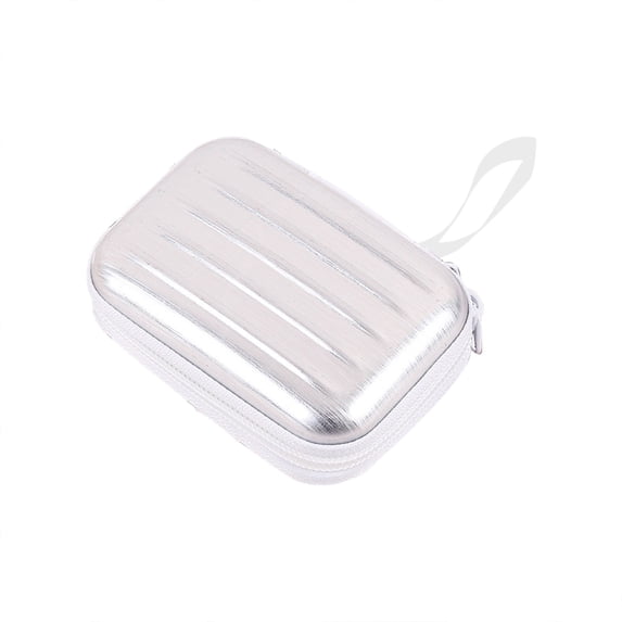 Cozival Mini Zipper Storage Box - Creative Rectangular Tinplate Container - for Candy, Jewelry Or Small Crafts - Durable Metal, Compact & Portable - Great for Travel Or Vanity, Metal Zipper Container