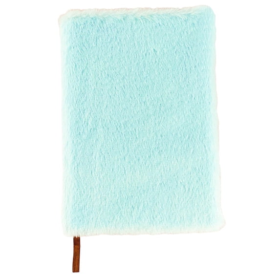 Cozival Plush Fuzzy Cover Lined Notebook, 160 Pages Journal With Ribbon Bookmark, 8 Color Options, 21X14Cm Soft Diary For Writing Notes And Planning, Cute Stationery Gift