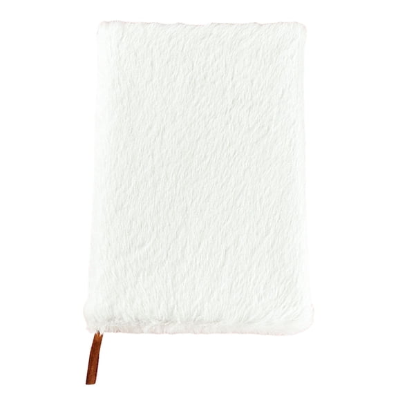 Cozival Plush Fuzzy Cover Lined Notebook, 160 Pages Journal With Ribbon Bookmark, 8 Color Options, 21X20Cm Soft Diary For Writing Notes And Planning, Cute Stationery Gift