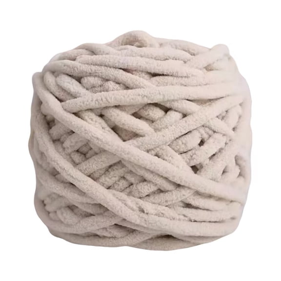 Cozival Single Strand Thick Ice Yarn - Chunky Knitting Yarn for Blanket, Slippers, Scarf, Hat - 150cm, Super Soft, Non-Pilling - Quick to Knit - for Beginners & Advanced Crafters - Machine Washable