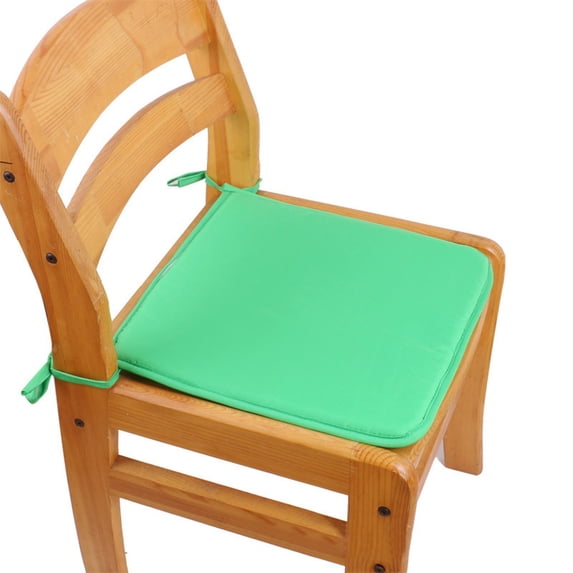 Cozival Solid Color Sponge Seat Cushion - 40X40Cm Thick Padding for Chairs & Floors - Comfortable for Extended Sitting - Home, Office & Outdoor Versatile Use, Thick Sponge Chair Pad, Green