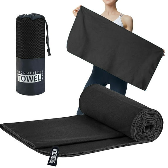 Cozival Sport Ice Towel, Cooling Towel - Neck & Gym Ice Towel, Chilly Sweat-Absorbent Fabric for Yoga/Camping/Sports, Sweat-Absorbent Fabric, Black