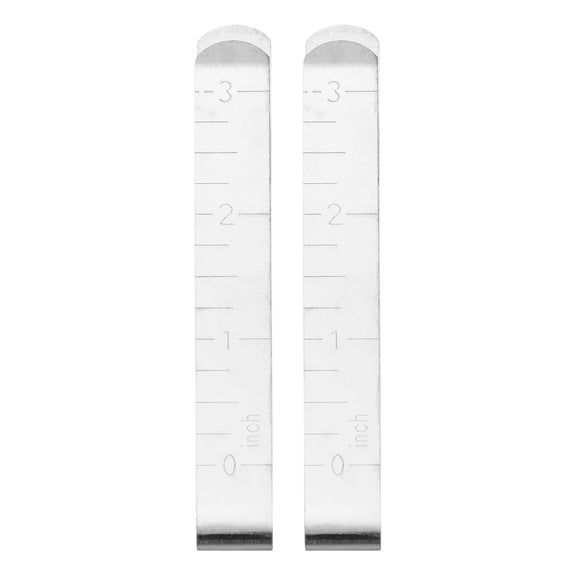 T Shirt Measurement Ruler 3 Inch Hemming Clips for Fabric Quilting, Pin-Free Metal Clips for Garment DIY Crafts(2PC)
