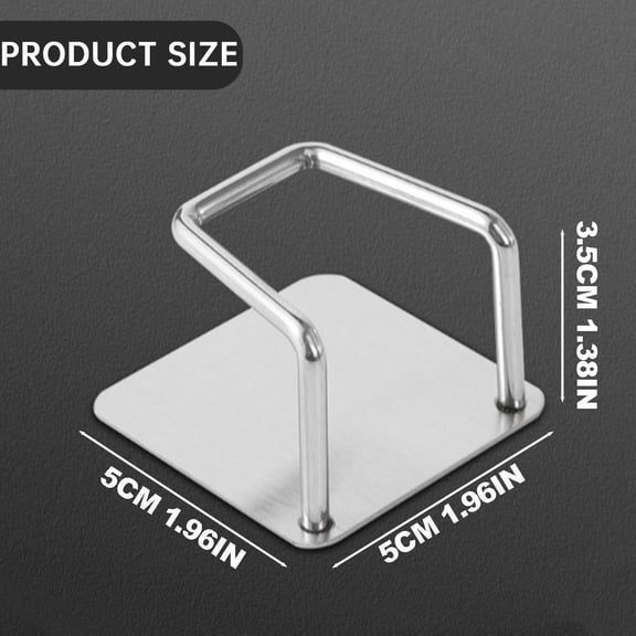 Cozival Stainless Steel Sponge Holder for Kitchen Sink, Self-Adhesive Rustproof Caddy with Drainage Design, Compact Wall Mount Organizer for Sponge Scrub(1.96 Inch)