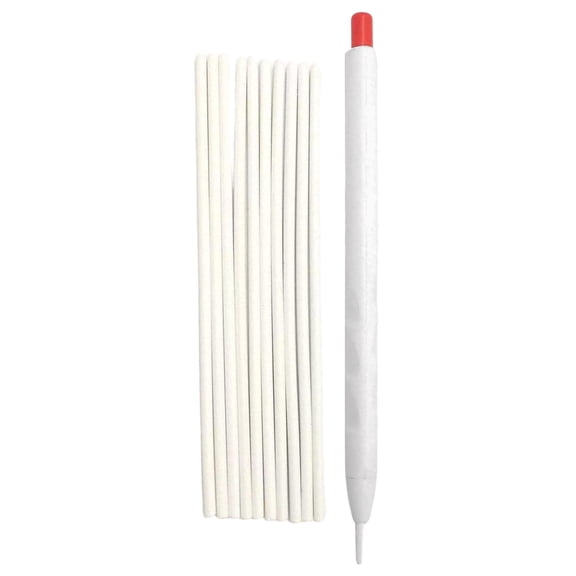 Cozival Tailors Chalk Markers for Sewing, 10 Pack Heat Erasable Fabric Marking Pens for Quilting Tailoring, White