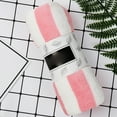 thumbnail image 1 of Cozival Thick Coral Towel, Thick Coral Fleece Striped Bath Towel - Super Soft & Highly Absorbent for Kids and Adults, Gentle on Skin, Quick Dry, Striped Bath Towel, Pink, 1 of 5