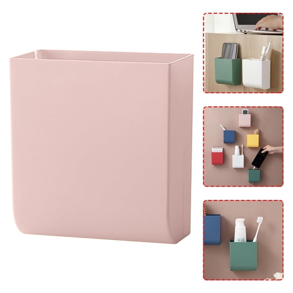 Cozival Wall Organizer, Wall-Mounted Storage Organizer Box, Abs Multi-Functional Wall Mounted Holder for Phones, Keys, and Small Essentials in Bedroom, Entryway, and Kitchen, Entryway Organizer, Pink