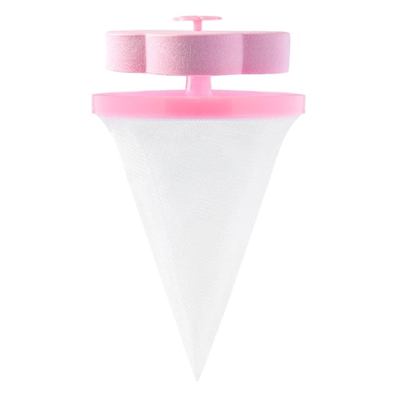 Cozival Washing Machine Lint Filter, Floating Mesh Pet Hair Remover for Laundry, Reusable Lint Catcher, Pink