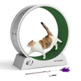 thumbnail image 1 of Coziwow 31.5" Cat Treadmill, Exercise Running Wheel with Nonslip Carpet, Cat Teaser for Indoor Cats, Gray, 1 of 8