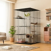 https://i5.walmartimages.com/seo/Coziwow-Extra-Large-DIY-Cat-Cage-Playpen-Metal-Wire-Kennels-Pet-Cage-for-Rabbit-Small-Animal-Indoor-Black_fce4d7c1-af9e-46d3-8919-784366f2345a.292bbc3c2554a5b9892132819a479946.jpeg?odnWidth=180&odnHeight=180&odnBg=ffffff